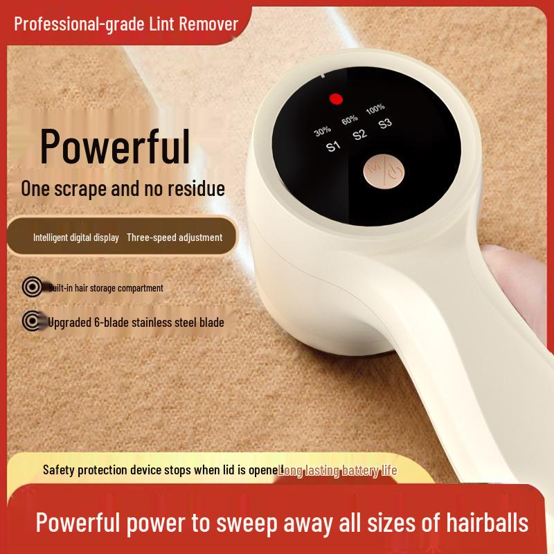 Rechargeable Portable Lint & Hair Remover for Clothes and Sweaters