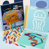 Dřevěný aritmetický blok puzzle Matematika Logické myšlení Pozorování Představivost Děti Hračky pro rané vzdělávání DDJ
