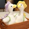 35-55cm Soft Cute Dressing Up Duck with Flower Bag Plush Toys Stuffed Cute Animals Doll Pillow for Girls Kids Birthday Xmas Gift