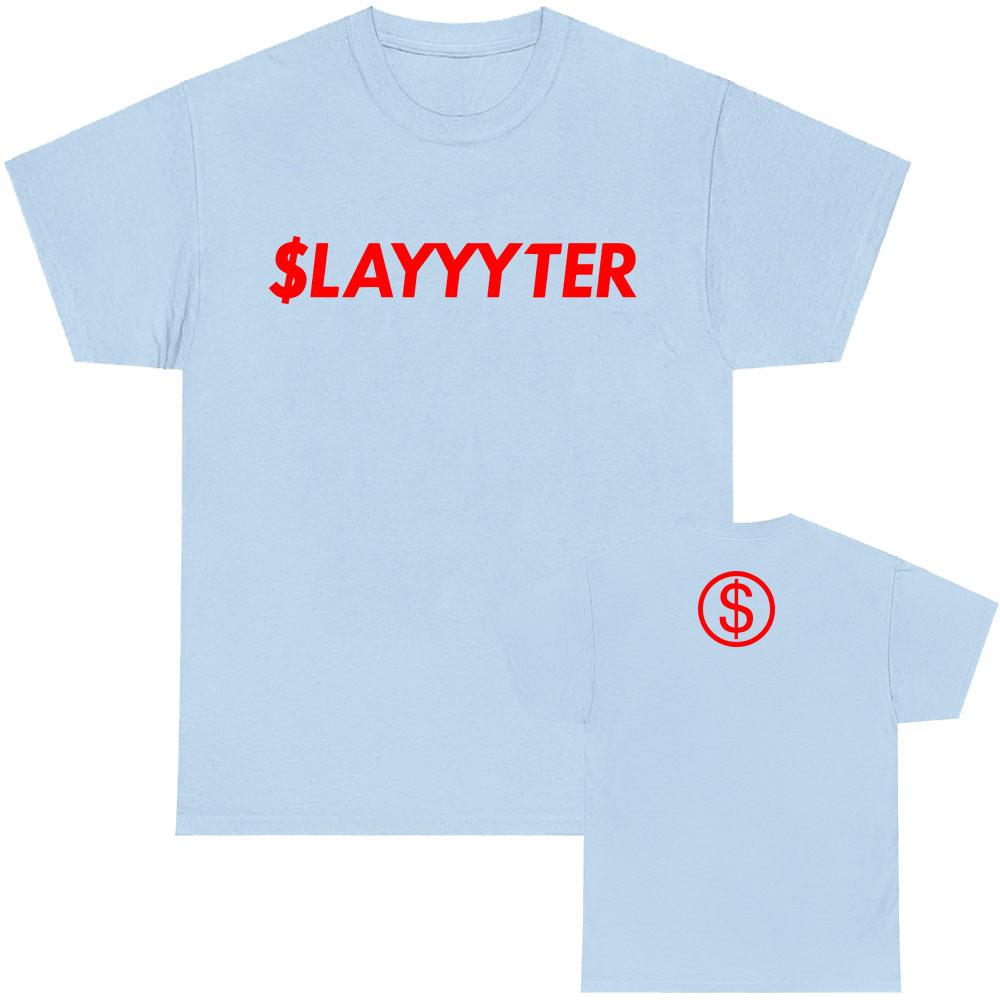NEW Album WOR$T GIRL IN AMERICA T-shirt Singer Slayyyter Graphic Print Tshirts Summer Short Sleeve Cotton Tees Unisex Streetwear