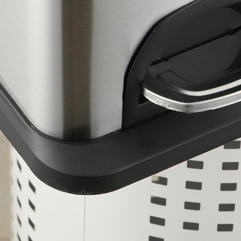 Household Large Capacity Stainless Steel Garbage Can Kitchen Specific Dry Wet Separation Waste Bin