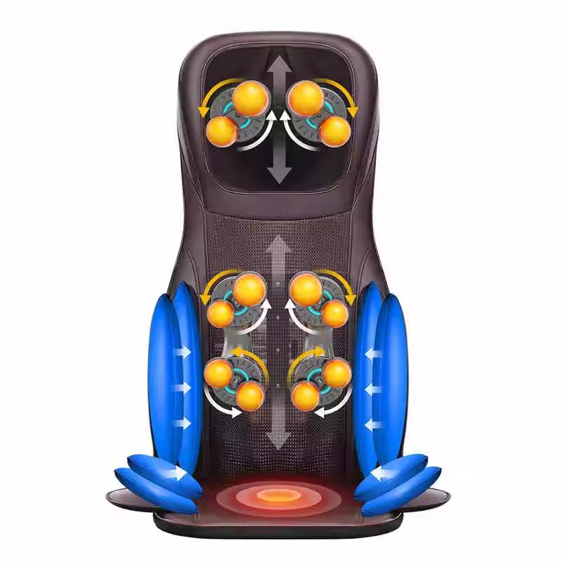 JAIYORL Massager Chair with Heat Shiatsu Neck Back Portable with Compress Rolling Massage for Shoulders Full Body Pain