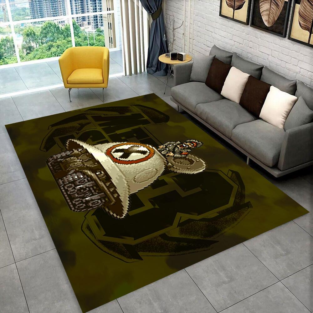 Classico Gioco Retrò Metal Slug Tappeto Area Gioco, Tappeto per Soggiorno Casa Camera da Letto Divano Zerbino Decorazione, Tappetino Antiscivolo per Bambini