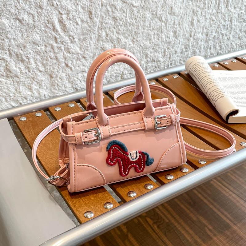 Top Brand Shoulder Bag For Women Classic Handbag Cute Cartoon Ladies Versatile Mini Crossbody Phone Bag Zipper Purse Red Bolsas