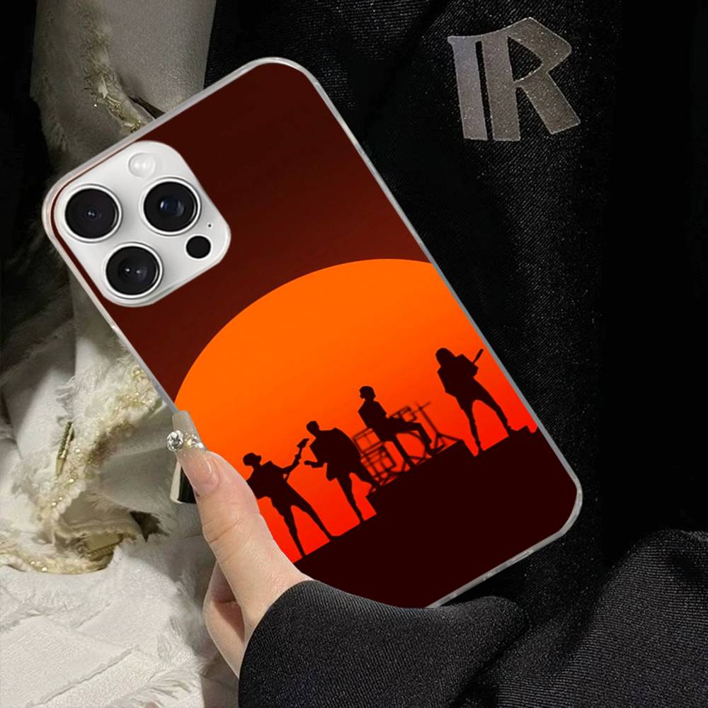 Coque de téléphone D-Daft Punk Band France Pour IPhone 17 16 15 14 13 12 11 Pro Max Plus Couverture Ondes d'Eau Aurore