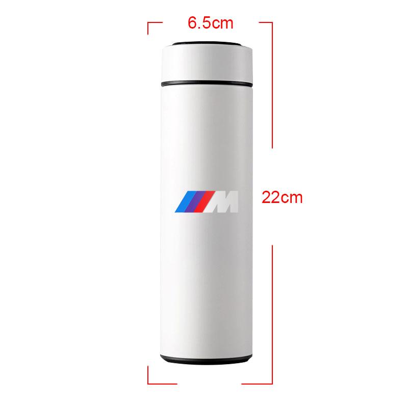 Car Smart Thermos Bottle With Temperature Display Coffee Cup For BMW M E34 E36 E60 E90 E46 E39 E70 F10 F20 F30 X5 X6 X1 M3 M5 M6 E71 F01 F02 F87