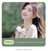 Aaoyun 2025 New Arrivals Bladeless Wearable Rechargeable Neck Fan 800mah Portable Outdoor Foldable Hanging Neck Cooling Fan
