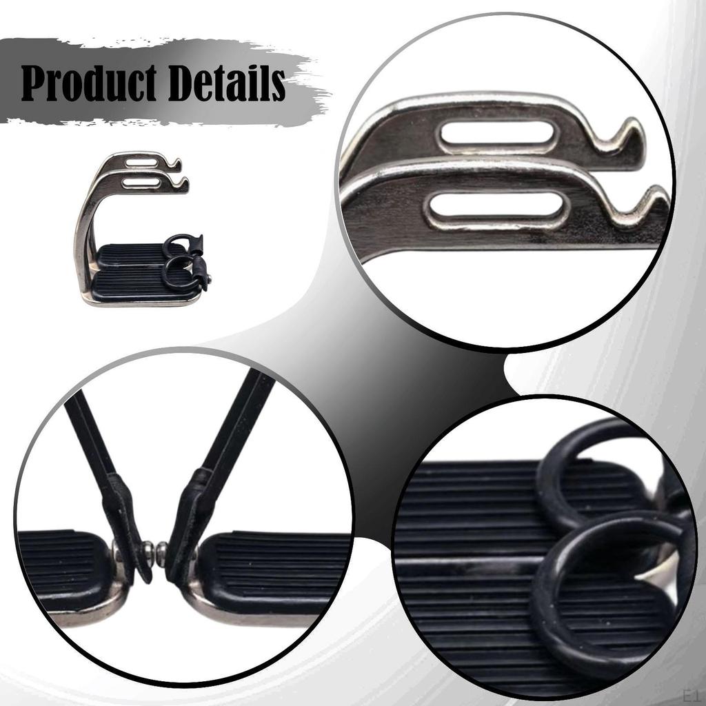2Pcs Horse Stirrups Replacement Repair Comfortable Foot Support Anti Slip Riding Tool Hose