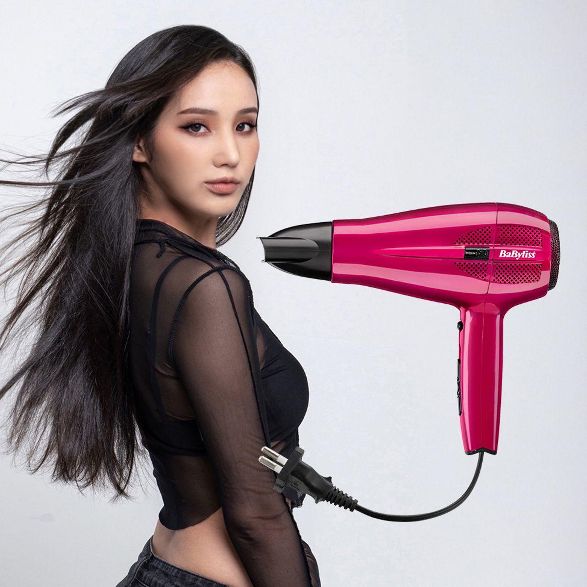1700W Negative Ion Cord Keeper Hair Dryer Red 5224K