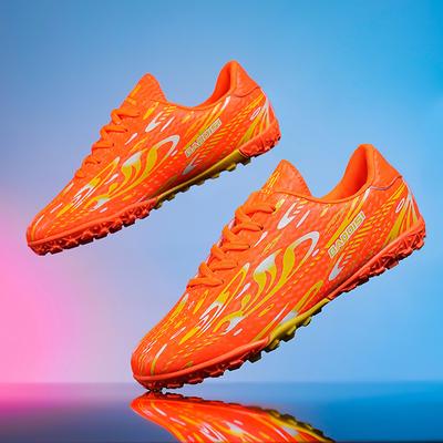 Fashion Men's Soccer Shoe TF/FG Non-Slip Turf Soccer Cleats Train Shoes Comfortable Simple Design Sneakers Casual Lace Up Football Boots