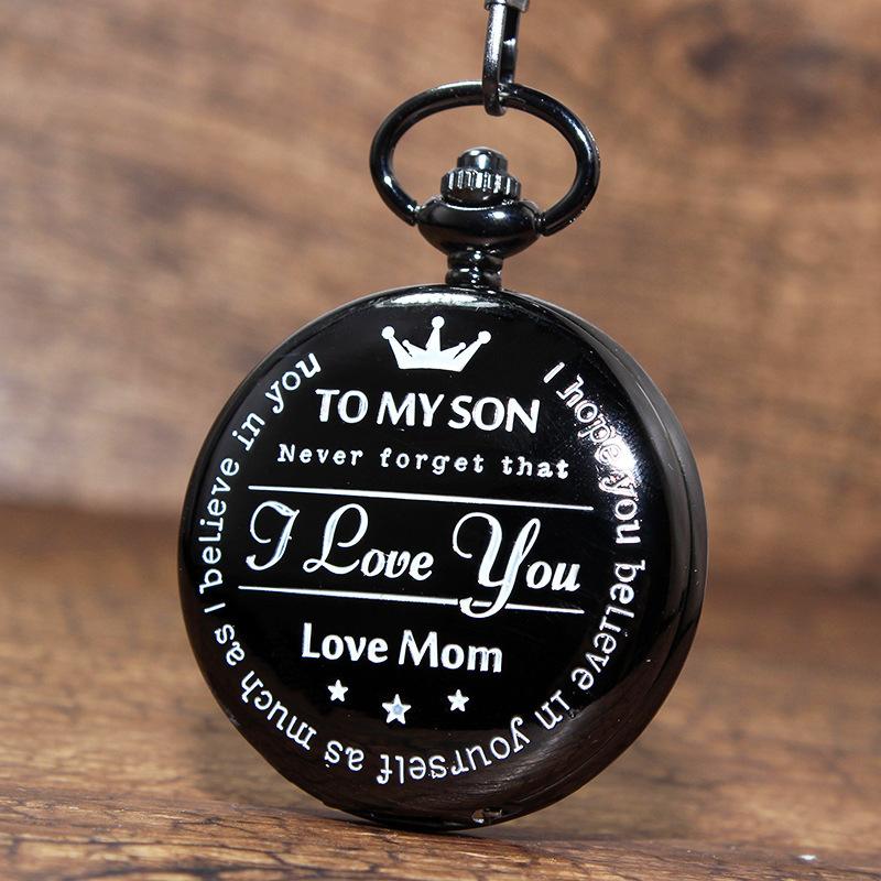 Engraved Vintage Quartz Pocket Watch Pendant Vintage Pocket Watch