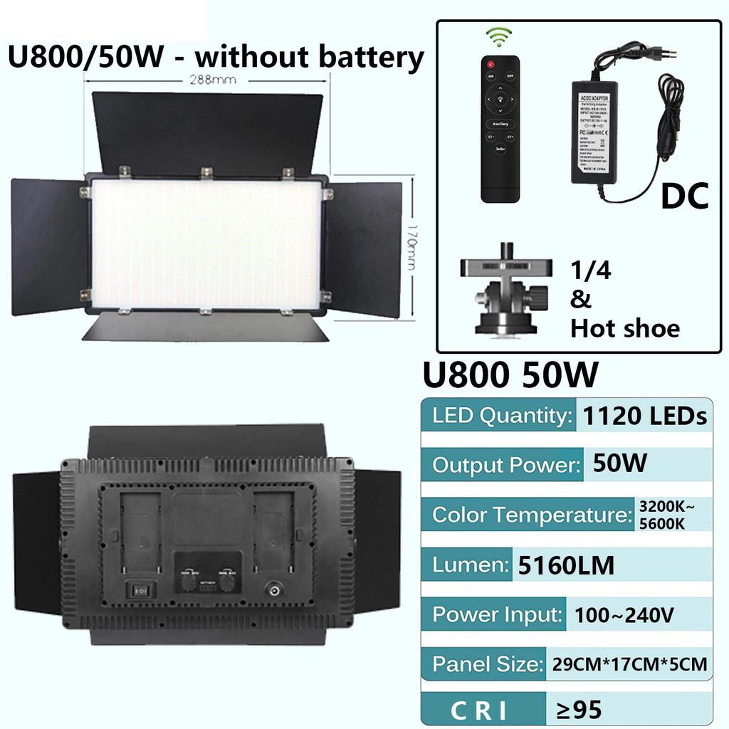 LED Photo Studio Light For Youbute Game Live Video Lighting On Camera Portable Video Recording 50W Photography Panel Lamp