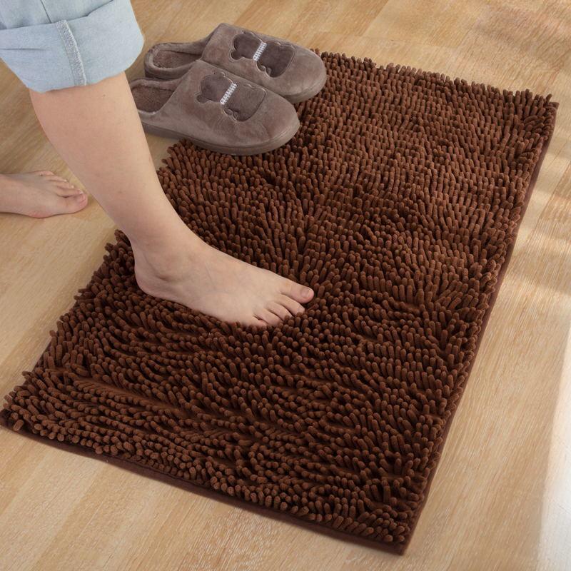 Chenille Floor Mat Bathroom Entrance Mat Bathroom Water Absorption Non-Slip Floor Mat Bedroom Carpet Kitchen Door Mat