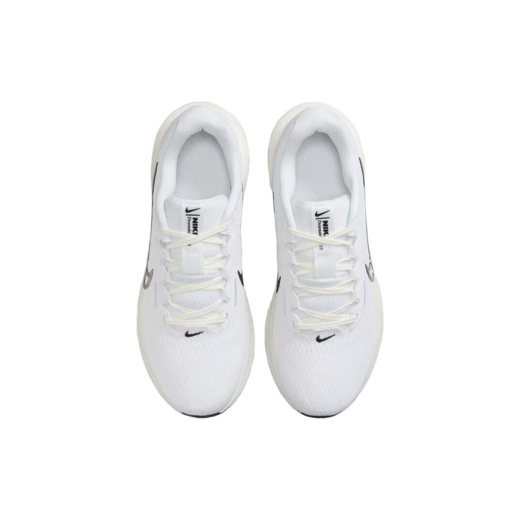 New Nike Downshifter 13 White Black Sail Metallic Silver Women's FD6476-100