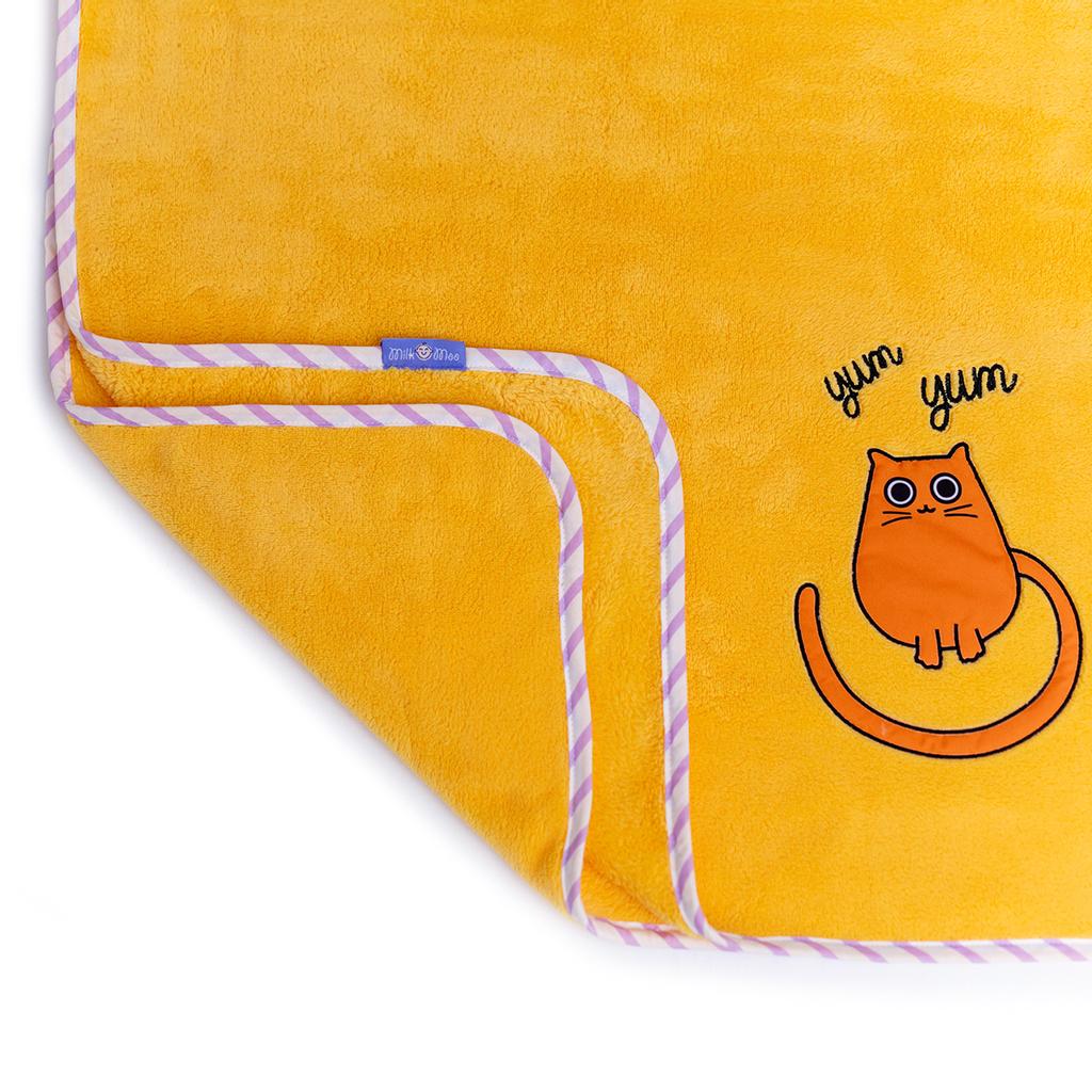 Milk&Moo Tombish Cat Baby Blanket,100% Oeko-Text Certified,100% polyester Rachel