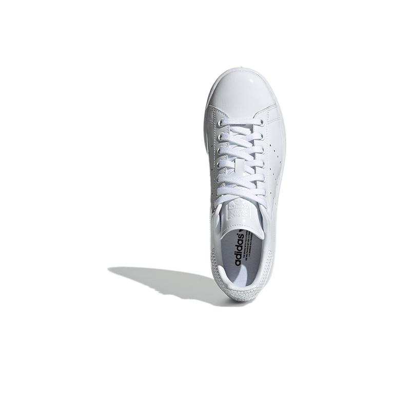 adidas Originals Stan Smith Synthetic Leather Patent Low-Top Sneakers Women Sneakers White EE4760