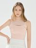 Road Roar Mesh Cutout Sleeveless T-Shirt Pink
