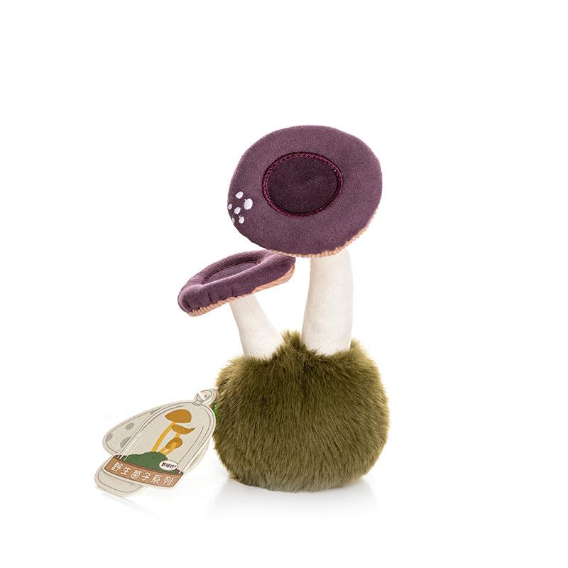 14cm Mushroom Plush Toy Desktop Ornament Fluffy Plant Stuffed Doll Gifts