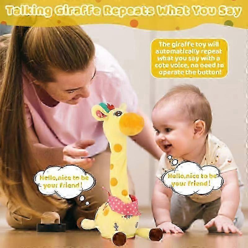 Musical Giraffe Toy - Sings Dances & Repeats What You Say Dancing Giraffe Toy Giraffe Stuffed Animal Toys