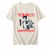 2025 Unisex Hip Hop Trička Zartmann-TOUR26 Grafický potisk Tričko Punk Léto Kulatý výstřih Tričko Vysoce kvalitní Bavlna Pohodlné Tričko Topy