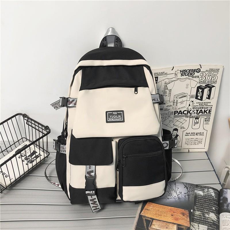 Korean Large Capacity Backpack for Students: Trendy Schoolbag for Boys, Girls, and Women