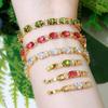 WWJ Luxury Wedding Jewelry Cubic Zirconia Tennis Bracelets Bangle