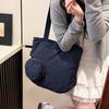 Solid Color Lightweight Women's Foldable Shoulder Bag Tote Bag