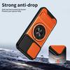 For iPhone 17 Case Compatible with MagSafe Ring Holder Foldable Kickstand TPU PC Phone Cover with Camera Lens Slider