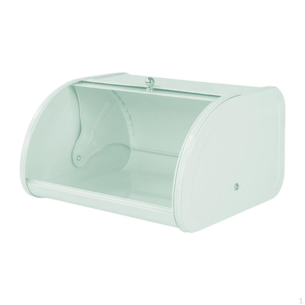 Portapane Nordico Organizer da Tavolo per Snack Bancone Cucina con Coperchio a Rotolo