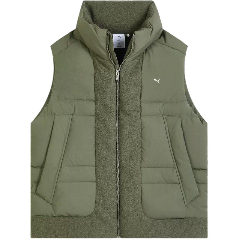 

Puma FW25 Пуховик-дутик со стойкой воротником, спортивный повседневный жилет без рукавов на молнии, унисекс, 633501-81 S