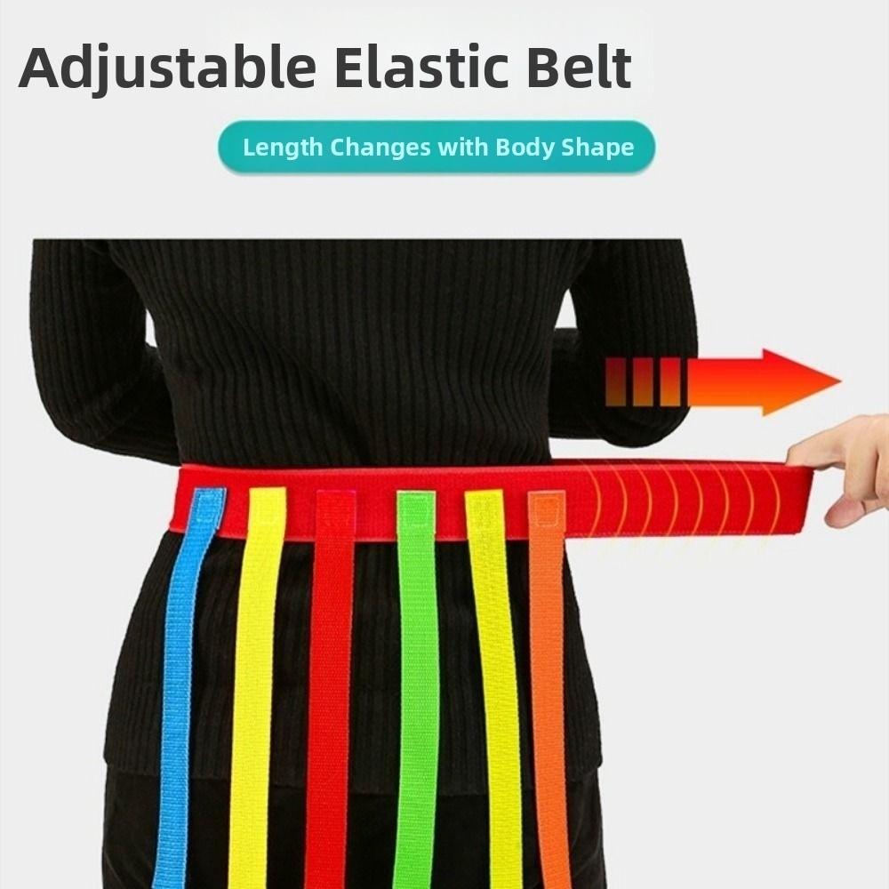 Fashion Outdoor Funny Game Toy Belt Multicolors Pulling Tail Kindergarten Collective Game