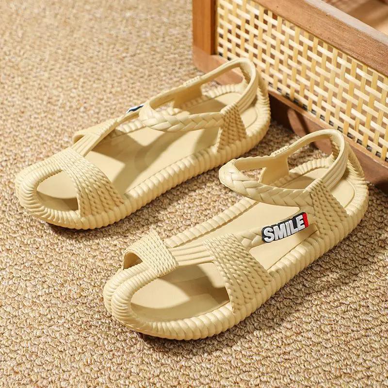 Shoes for Men Casual Man Sandals Open Toe Flat New Design 2024 Luxury Designer Non-slip Summer Outdoor 39 Daily Use Stylish Buy