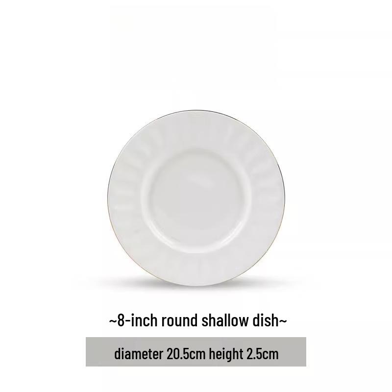 Mode Lanka Victoria Europäisches Vergoldetes Keramik-Geschirr