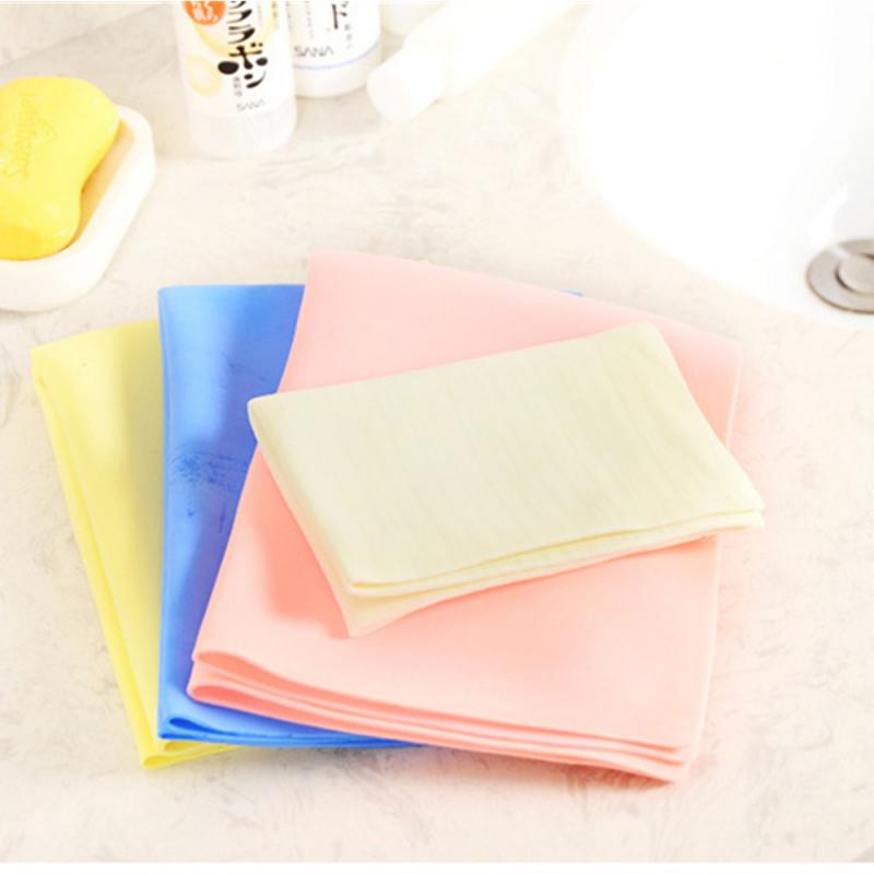 Kitchen Towel Sports Pva Kitchen Accessories Dishwashing Towel Travel Cleaning Tools Terry Cloth Soft Solid Color Household