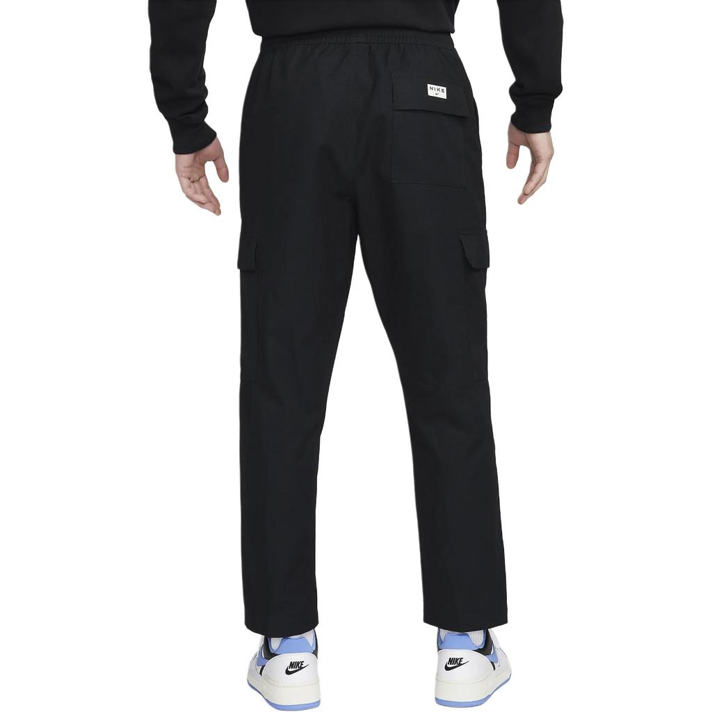 Nike Solid Color Elastic Waist Casual Cargo Pants Men Bottoms Black FZ4731-010