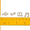 Wooden Musical Note Pendant Log Color U-shaped Pendant Cartoon Pattern  Art