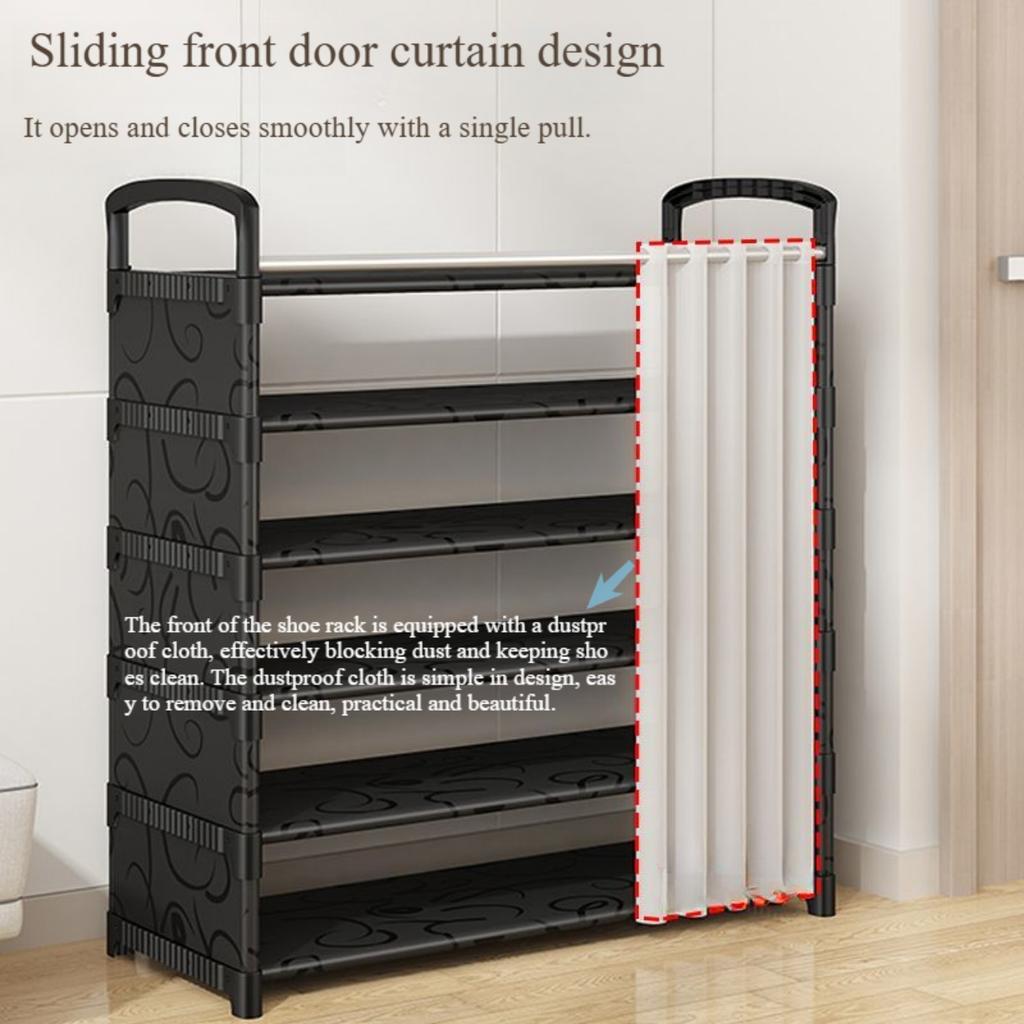 2025 Metal Shoe Rack Shelf, Shoemaker Organizer,Multi-Layer Entryway Shoe Organizer with Top Storage Shelf – Space-Saving