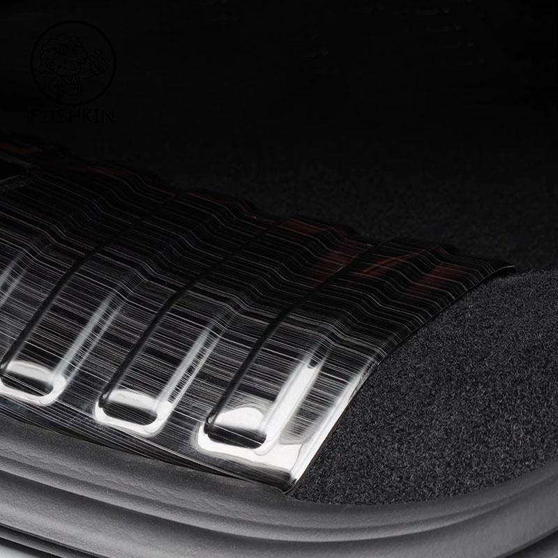 Rear Trunk Bumper Guard Cover Sticker Boot Plate With logo For XPENG G9 xiaopeng G9 Car Style Protector Decoration Accessories