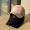 New style cute cartoon embroidered baseball cap for women, fresh and versatile, makes the face look smaller, provides sun protection, soft top