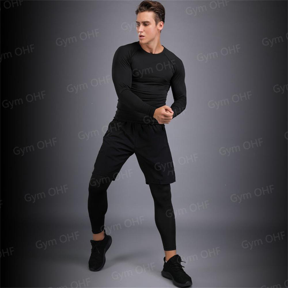 GYMSHARK Men's Quick Dry Long Sleeve Compression Training Shirt