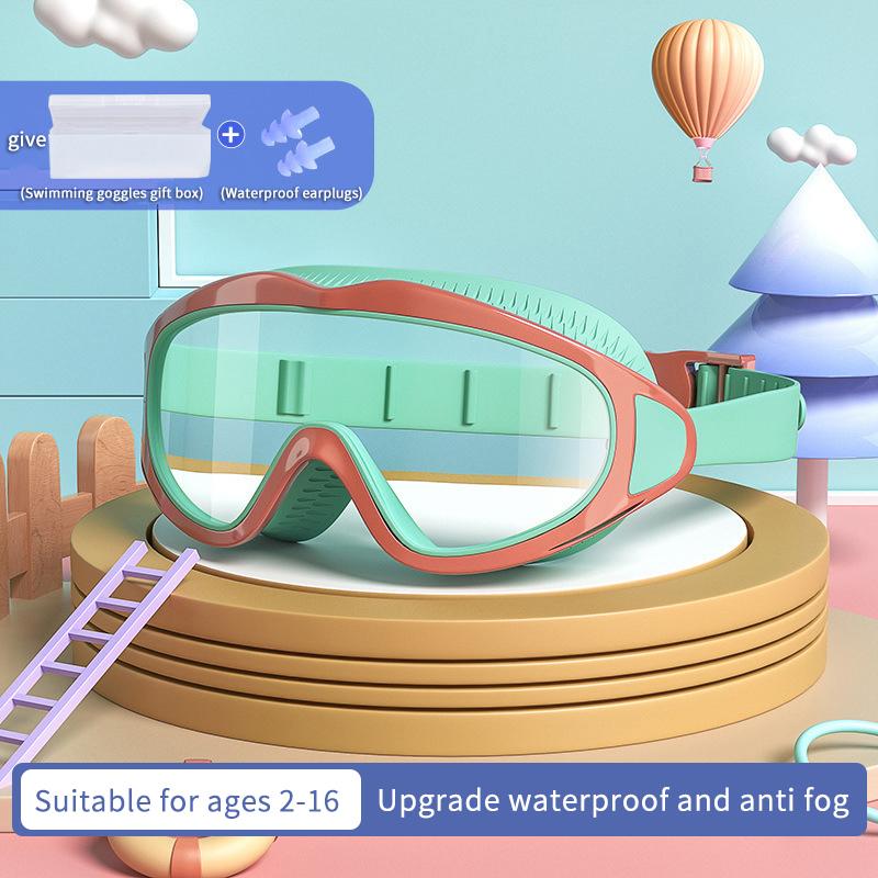 1Pcs Boys Girls Professional Diving Goggles Glasses Children Swimming Goggles Caps Waterproof Anti-fog Big Box