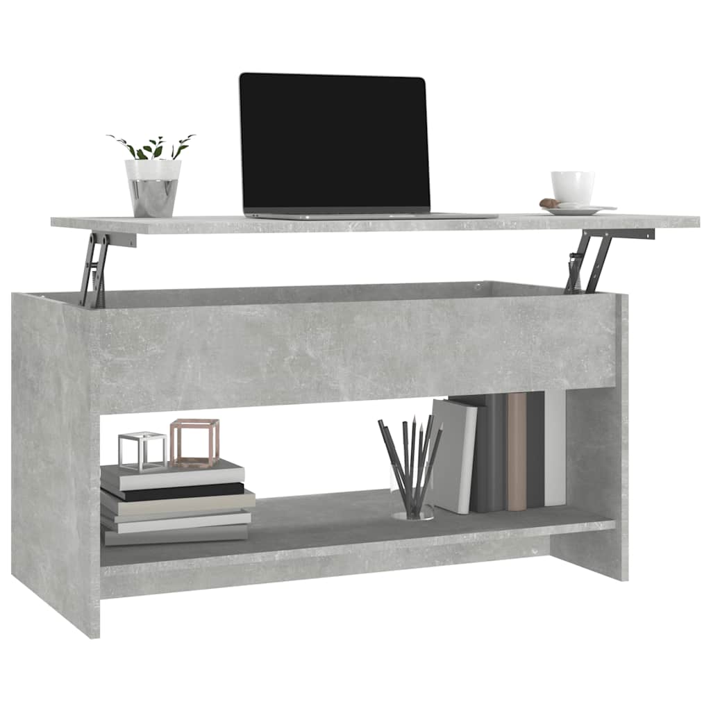 Vidaxl Couchtisch, Beton Grau, 102X50X52,5 Cm