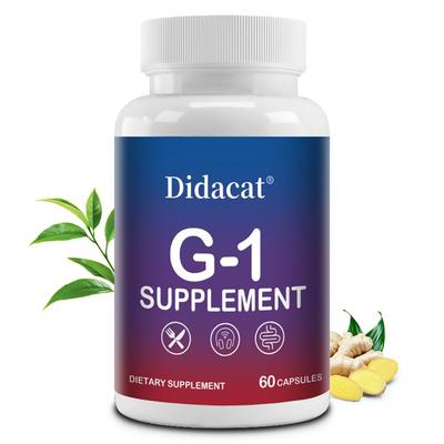 Dietary Supplement, With Green Tea Leaf Extract, Ginger Root Extract, 60 Capsules