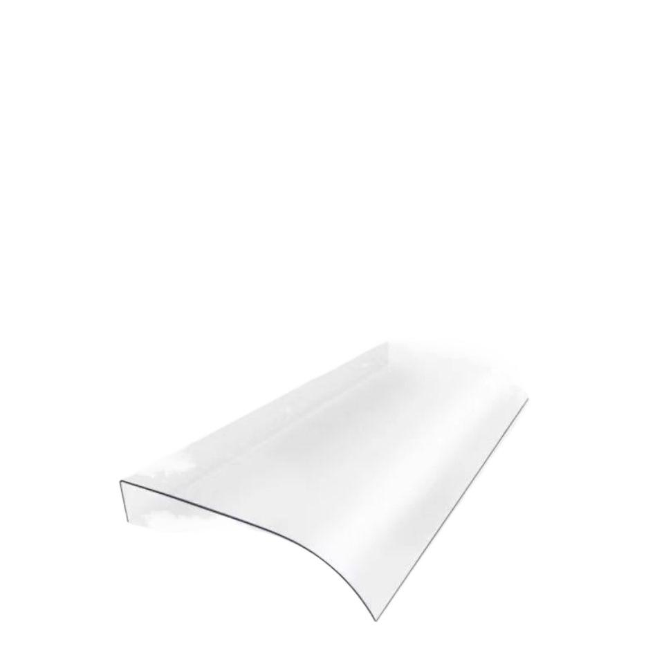 Rahmenloses transparentes Fenstervordach: Geräuschlose Regenfeste Balkon-Dachvorsprung-Sonnenblende