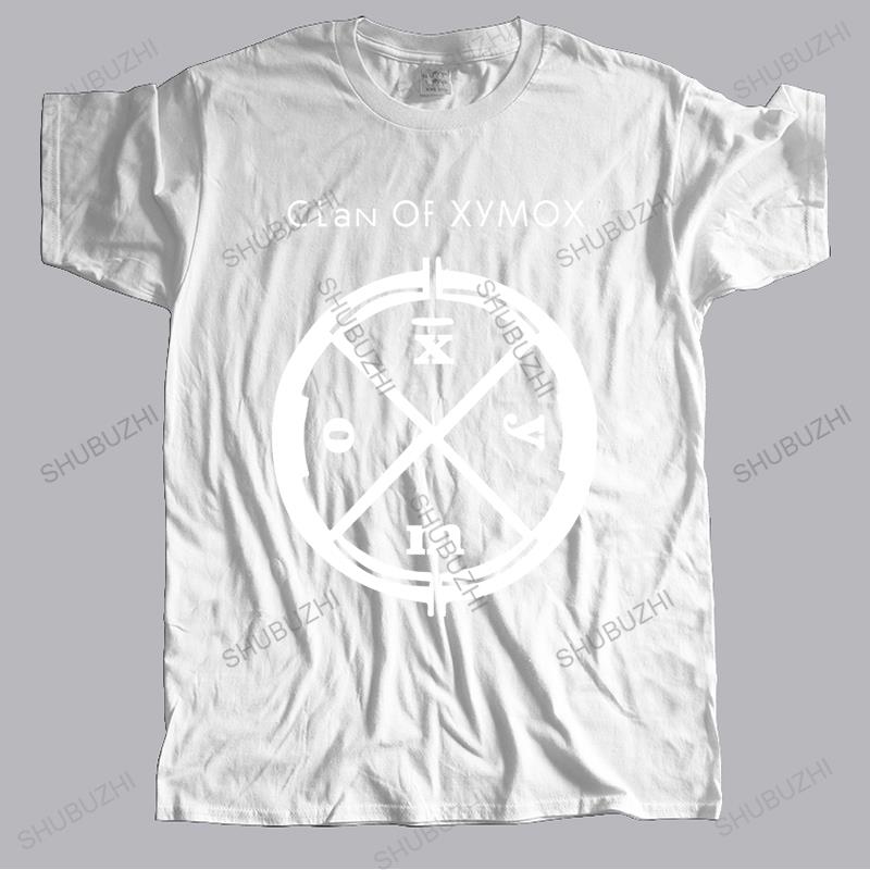 new arrived summer men t shirt short sleeve CLAN OF XYMOX LOGO SHIRT DARKWAVE GOTHIC ROCK SYTHPOP T-SHIRT fashion tees