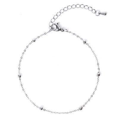 Jbans Classic Pinball Surgical Steel Chain Anklet (C2001-Ac618_Sv)
