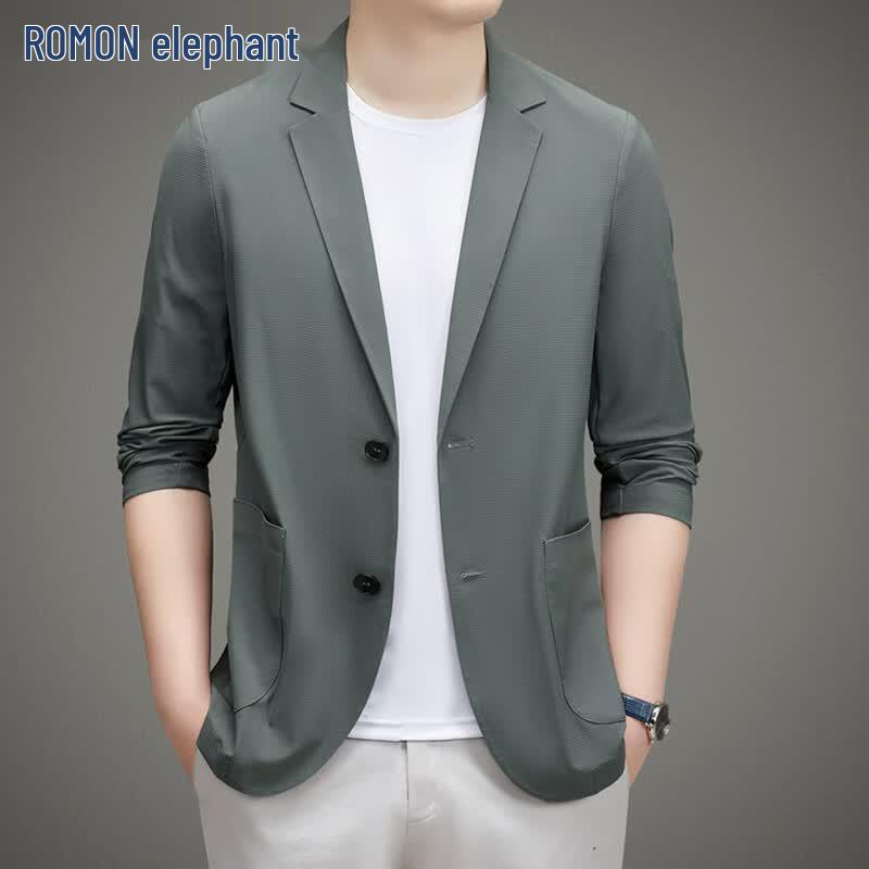 ROMON Men's Ice Silk Sun Protection Blazer