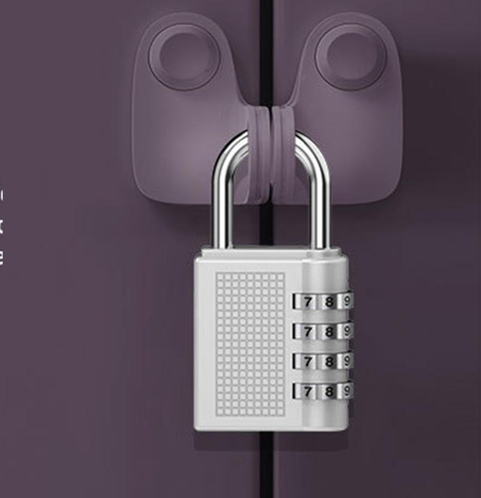 4 Digit Combination Lock Zinc Alloy Mechanical Number Password Hanging Lock for Storage Cabinet
