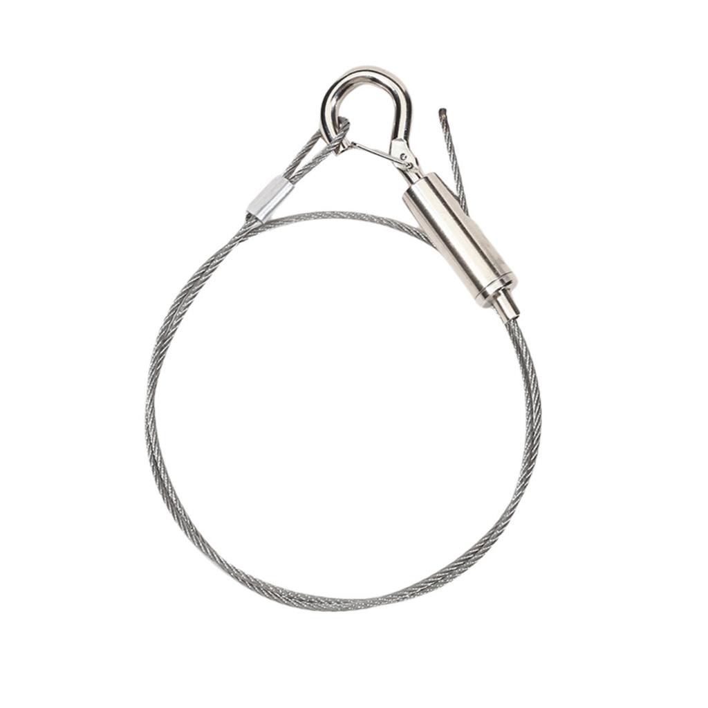 Stainless Steel Wire Rope with Safety Hook Heavy Duty Picture Hanging Hardware Metal Frame Hangers Load Bearing Suspension High Fast Delivery