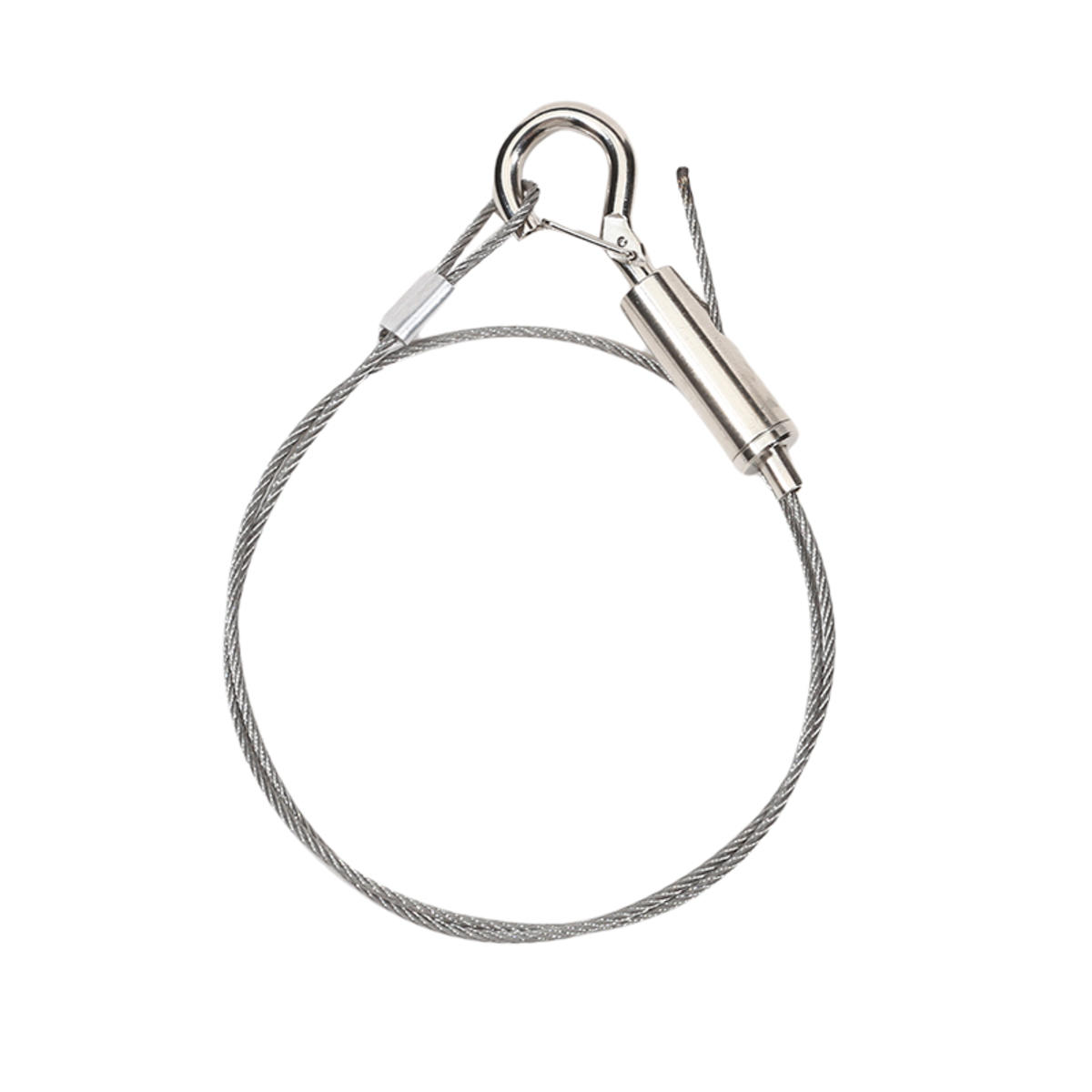 

Трос из нержавеющей стали с предохранительным крюком Сверхпрочная фурнитура для подвешивания картин Металлические рамные подвесы Несущая подвеска 0.5 meters